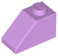 Lego (U) ~ Slope 45 2 x 1 ~ [Medium Lavender]