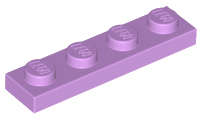 Lego (U) ~ Plate 1 x 4 ~ [Medium Lavender]