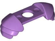 Lego (N) ~ Minifigure Armor Shoulder Pads Ridged ~ [Medium Lavender]
