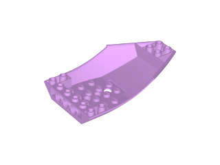 Lego (U) ~ Cockpit 10 x 6 x 2 Curved ~ [Medium Lavender]