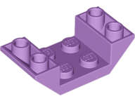 Lego (N) ~ Slope Inverted 45 4 x 2 Double with 2 x 2 Cutout ~ [Medium Lavender]