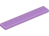 Lego (U) ~ Tile 1 x 6 ~ [Medium Lavender]