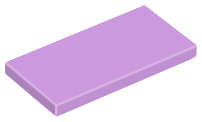 Lego (U) ~ Tile 2 x 4 ~ [Medium Lavender]
