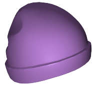 Lego (N) ~ Minifigure Headgear Cap Beanie ~ [Medium Lavender]