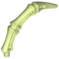 Lego (U) ~ Appendage Bony Small with Bar End (Leg / Rib / Tail) ~ [Yellowish Green]