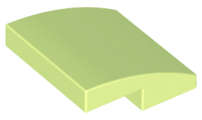Lego (N) ~ Slope Curved 2 x 2 x 2/3 ~ [Yellowish Green]