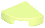 Lego (N) ~ Tile Round 1 x 1 Quarter ~ [Yellowish Green]