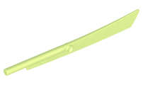 Lego (U) ~ Propeller 1 Blade 10L with Bar (Sword Blade) ~ [Yellowish Green]