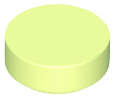 Lego (U) ~ Tile Round 1 x 1 ~ [Yellowish Green]