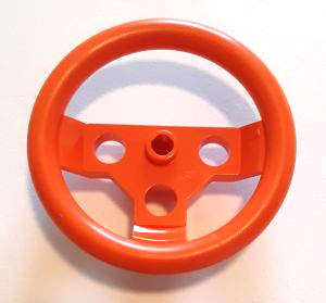 Lego (N) ~ Technic Steering Wheel Large ~ [Reddish Orange]
