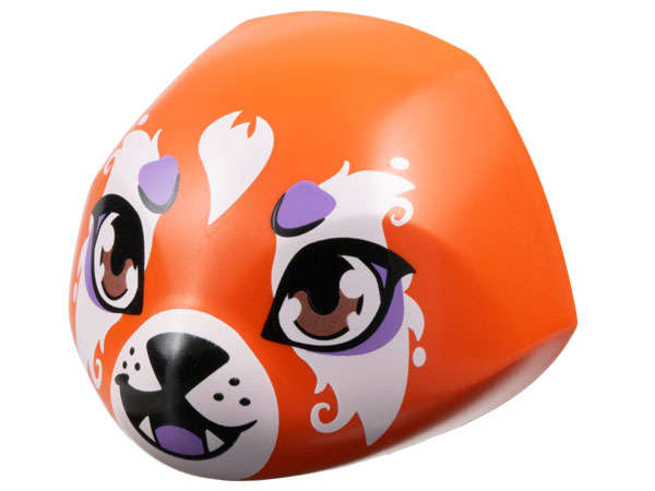 Lego (N) ~ Creature Head Large Smooth with 6 Studs and Axle Holder on Back with M ~ [Reddish Orange]