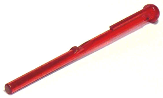 Lego (U) ~ Projectile Arrow Bar 8L with Round End (Spring Shooter Dart) ~ [Trans-Red]