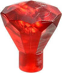 Lego (U) ~ Rock 1 x 1 Jewel 24 Facet ~ [Trans-Red]