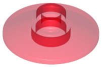 Lego (U) ~ Dish 2 x 2 Inverted (Radar) ~ [Trans-Red]