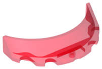 Lego (N) ~ Windscreen 3 x 6 x 1 Curved ~ [Trans-Red]