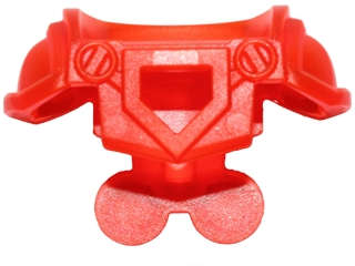 Lego (N) ~ Minifigure Armor Breastplate with Shoulder Pads Large Pentagonal Cu ~ [Trans-Neon Orange]