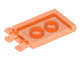 Lego (N) ~ Tile Modified 2 x 3 with 2 Open O Clips ~ [Trans-Neon Orange]