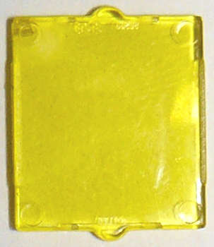 Lego (N) ~ Glass for Window 1 x 2 x 2 Flat Front ~ [Trans-Yellow]
