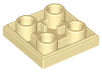 Lego (N) ~ Tile Modified 2 x 2 Inverted ~ [Tan]