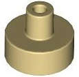 Lego (N) ~ Tile Round 1 x 1 with Bar and Pin Holder ~ [Tan]