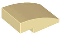 Lego (N) ~ Slope Curved 3 x 2 ~ [Tan]
