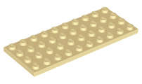 Lego (N) ~ Plate 4 x 10 ~ [Tan]