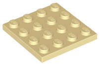 Lego (N) ~ Plate 4 x 4 ~ [Tan]