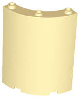 Lego (N) ~ Cylinder Quarter 4 x 4 x 6 ~ [Tan]
