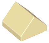 Lego (N) ~ Slope 45 1 x 1 x 2/3 Double ~ [Tan]