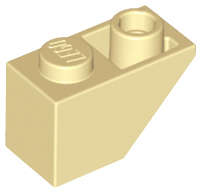 Lego (U) ~ Slope Inverted 45 2 x 1 ~ [Tan]