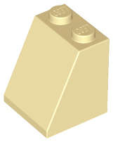 Lego (N) ~ Slope 65 2 x 2 x 2 with Bottom Tube ~ [Tan]