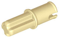 Lego (U) ~ Technic Axle 1L with Pin without Friction Ridges ~ [Tan]