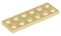 Lego (N) ~ Plate 2 x 6 ~ [Tan]