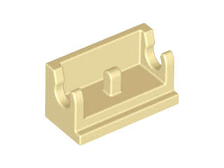 Lego (N) ~ Hinge Brick 1 x 2 Base ~ [Tan]