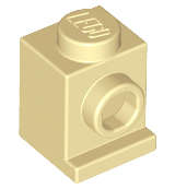 Lego (N) ~ Brick Modified 1 x 1 with Headlight ~ [Tan]
