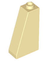 Lego (N) ~ Slope 75 2 x 1 x 3 - Hollow Stud ~ [Tan]