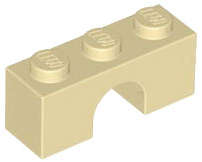 Lego (N) ~ Arch 1 x 3 ~ [Tan]