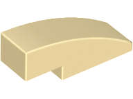 Lego (U) ~ Slope Curved 3 x 1 ~ [Tan]