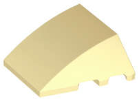 Lego (U) ~ Wedge 4 x 3 Triple Curved No Studs ~ [Tan]
