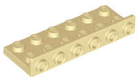 Lego (N) ~ Bracket 2 x 6 - 1 x 6 Inverted ~ [Tan]