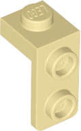 Lego (N) ~ Bracket 1 x 1 - 1 x 2 ~ [Tan]