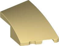 Lego (N) ~ Wedge 3 x 2 Right No Studs ~ [Tan]