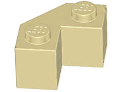 Lego (U) ~ Brick Modified Facet 2 x 2 ~ [Tan]