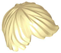 Lego (N) ~ Minifigure Hair Tousled with Side Part ~ [Tan]