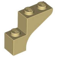 Lego (U) ~ Arch 1 x 3 x 2 ~ [Tan]