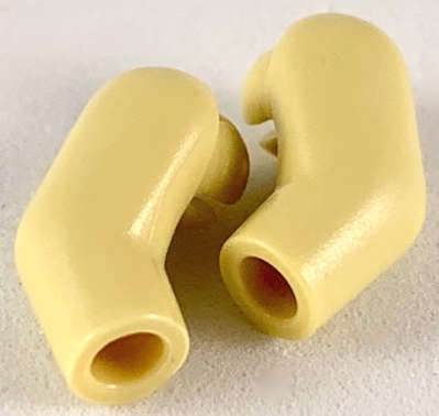 Lego (U) ~ Arm (Matching Left and Right) Pair ~ [Tan]