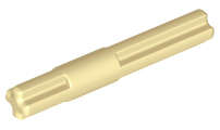 Lego (N) ~ Technic Axle 4L with Center Stop ~ [Tan]