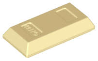 Lego (U) ~ Minifigure Utensil Ingot 1 x 2 ~ [Tan]