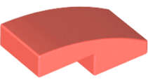 Lego (U) ~ Slope Curved 2 x 1 x 2/3 ~ [Coral]