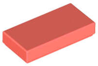 Lego (N) ~ Tile 1 x 2 ~ [Coral]